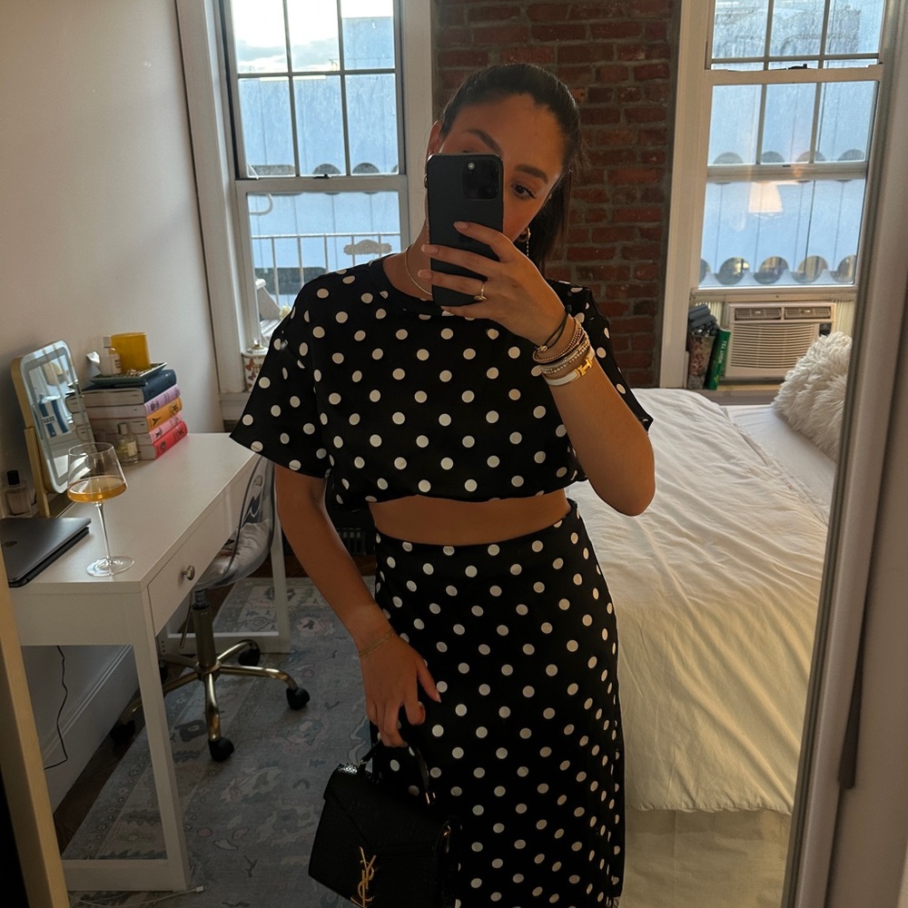 ASOS 4th & Reckless Polka Dot Lace Set